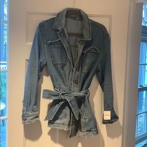 Free People Denim Jacket with belt